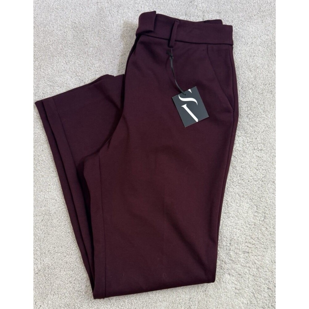 Simply Vera Vera Wang Purple Straight Leg Dress Pants Pockets Size 14